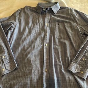 Nautica Dress Shirt Size 17 34/35